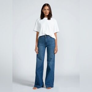 ASKKNY Brighton Wide Leg Denim in Mercury NWT. Size 23.